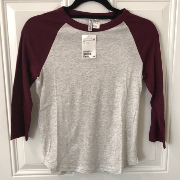 h&m baseball tee